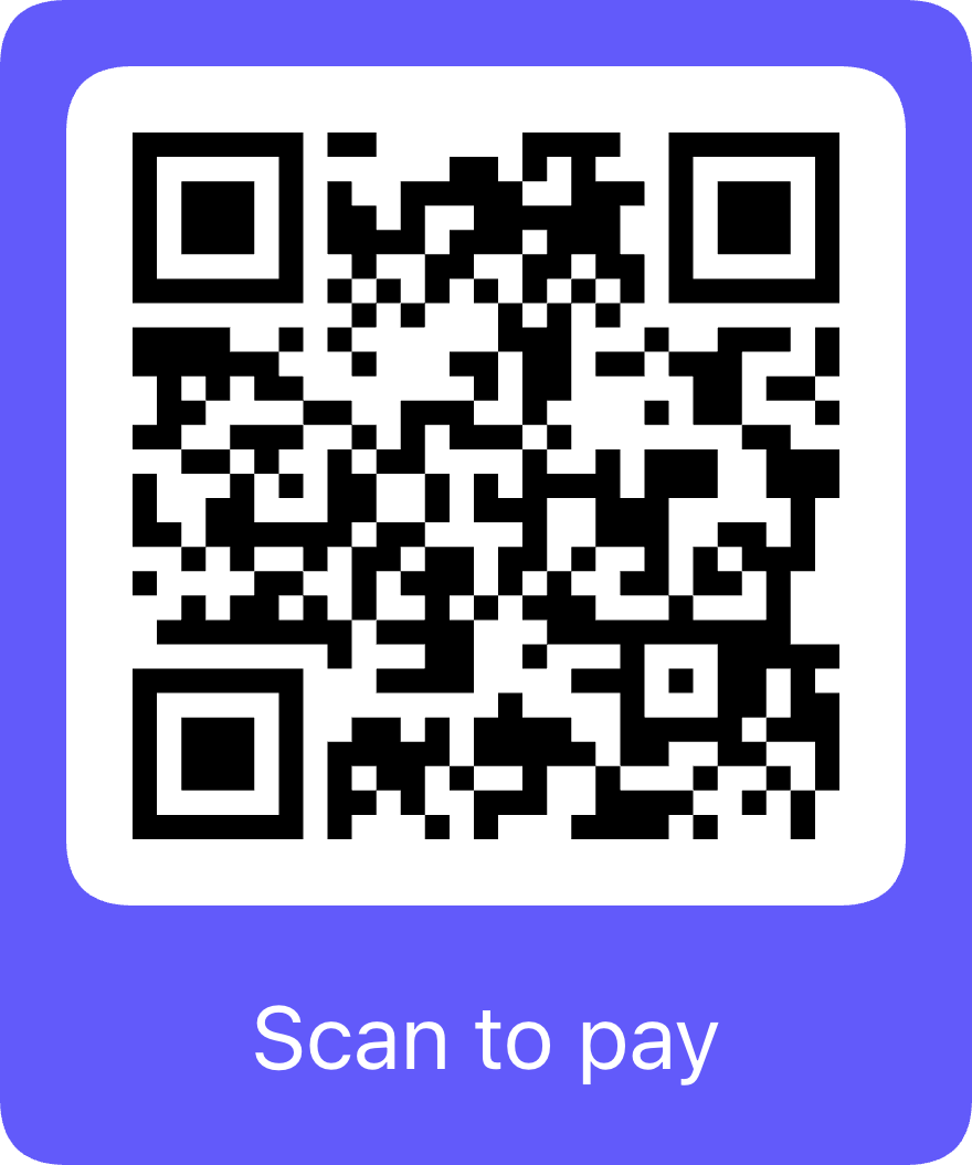 Admission Fee - Stripe QR Barcode